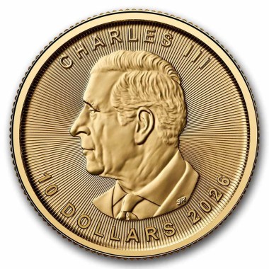 Moneda de Oro Maple Leaf 2026 1/4 oz