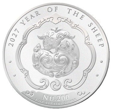 Moneda de Plata Año Lunar de la Cabra 2027 1 oz