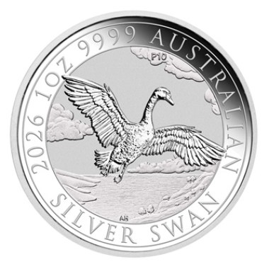 Moneda de Plata Cisne de Australia 2026 1 oz