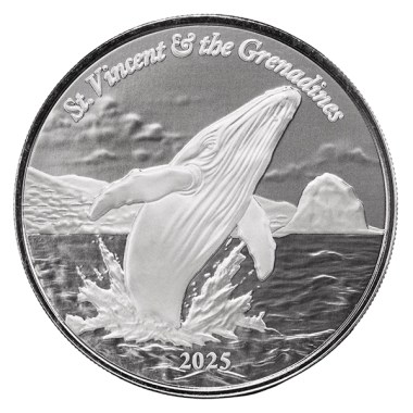 Moneda de Plata EC8 San Vicente y las Granadinas - Ballena Jorobada 2025 1 oz
