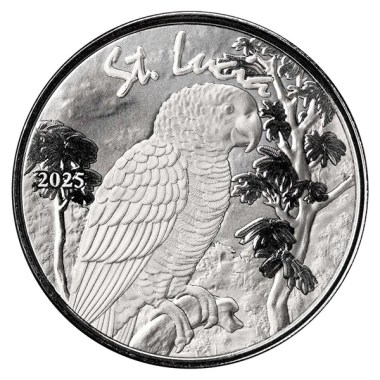 Moneda de Plata EC8 St. Lucia - Parrot 2025 1 oz