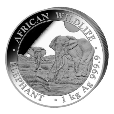Moneda de Plata Elefante de Somalia 2026 1 kg