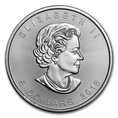 Moneda de Plata Maple Leaf 2018 1 oz