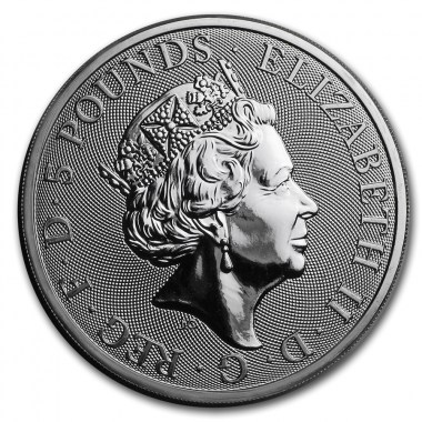 Moneda de Plata Queen's Beasts The White Lion 2020 2 oz