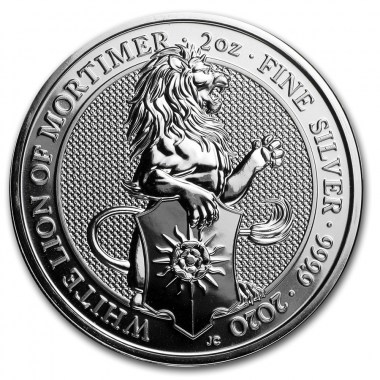 Moneda de Plata Queen's Beasts The White Lion 2020 2 oz