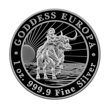 Moneda de Plata Diosa Europa 1 oz años varios	