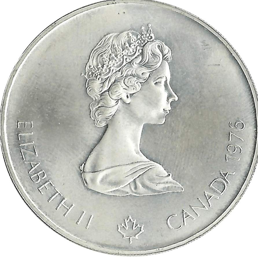 Moneda Canadá 5 Dolares Plata Monedas Olimpiadas Montreal 99,99 g