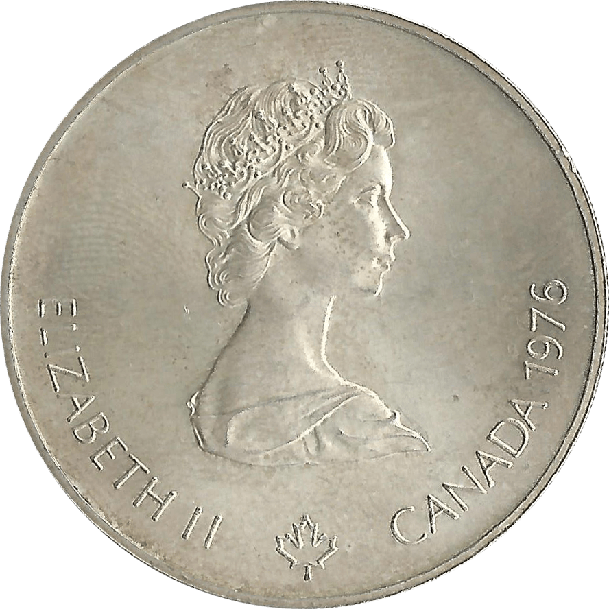 Moneda Canadá 5 Dolares Plata Monedas Olimpiadas Montreal 99,99 g