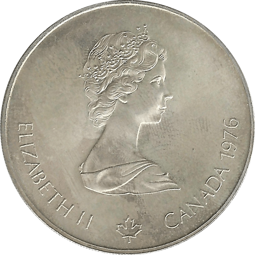 Moneda Canadá 5 Dolares Plata Monedas Olimpiadas Montreal 99,99 g