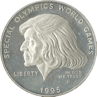 Moneda Estados Unidos Dolar Plata 1995 26,64 g