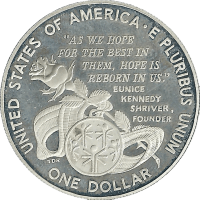 Moneda Estados Unidos Dolar Plata 1995 26,64 g