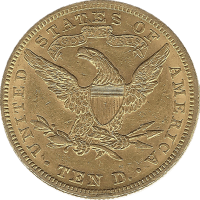 Moneda Estados Unidos 10 Dolares Oro 1881 16,68 g