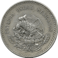 Moneda México 5 Pesos Plata 1948 29,74 g