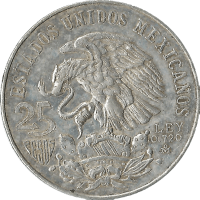 Moneda México 25 Pesos Plata 1968 Olimpiada México 22,48 g