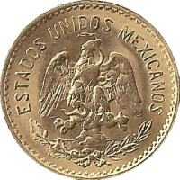 Moneda México 5 Pesos Oro 1955 4,17 g