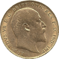 Moneda Reino Unido Soberano Oro 1909 7,97 g