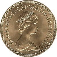 Moneda Reino Unido Soberano Oro 1981 7,99 g