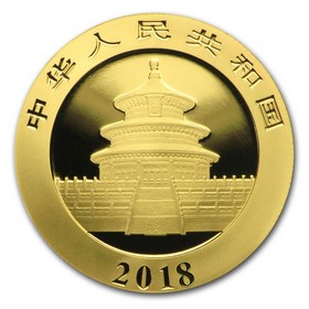 Moneda China Panda 200 Yuan Oro 2018 15 g