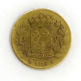 Moneda Francia 20 Francs Oro 1818 6,38 g