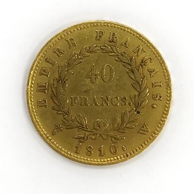 Moneda Francia 40 Francs Oro 1810 12,87 g
