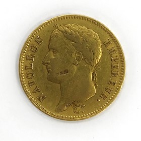 Moneda Francia 40 Francs Oro 1810 12,87 g