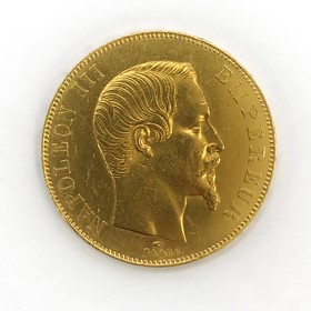 Moneda Francia 50 Francs Oro 1857 16,10 g