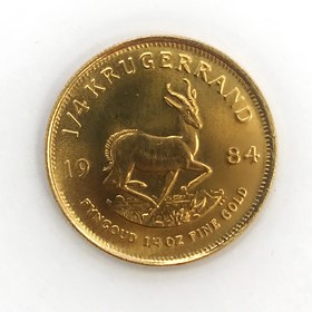 Moneda Sudáfrica Krugerrand Oro 1984 1/4 oz