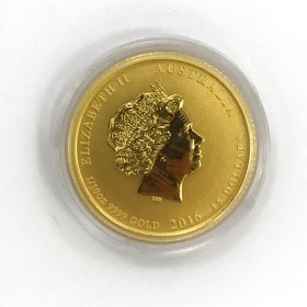 Moneda Australia 15 Dollars Año del Mono Oro 2016 1/10 oz
