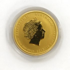 Moneda Australia 15 Dollars Año del Gallo Oro 2017 1/10 oz