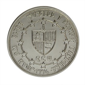 Moneda Andorra 20 Diners Oro y Plata 1994 26,73 g