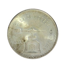 Moneda México Prensa de moneda Plata 1979 33,74 g