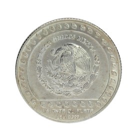 Moneda México 25 Pesos Guerrero Águila Plata 1992 1/4 oz
