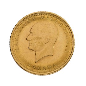 Moneda Turquía 100 Kurush Oro 1923 Ankara 45 7,18 g
