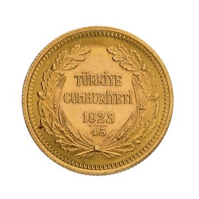 Moneda Turquía 100 Kurush Oro 1923 Ankara 45 7,18 g