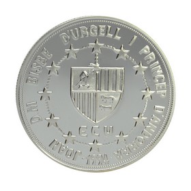 Moneda Andorra 10 Diners Plata 1994 31,30 g
