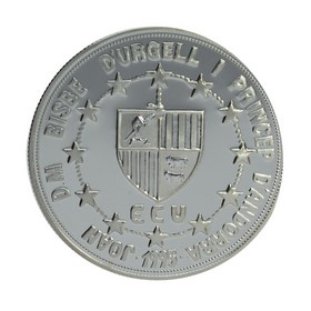 Moneda Andorra 10 Diners Plata 1995 31,44 g