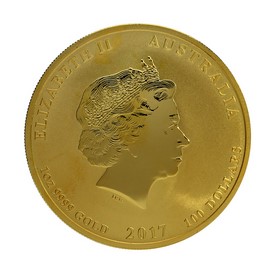Moneda Australia 100 Dollars Año del Gallo Oro 2017 1 oz