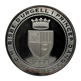 Moneda Andorra 50 Diners Oro y Plata 1995 156,50 g