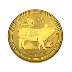 Moneda Australia 100 Dollars Año del Cerdo Oro 2019 1 oz