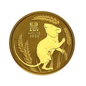 Moneda Australia 100 Dollars Año de la Rata Oro 2020 1 oz