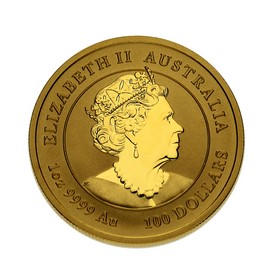 Moneda Australia 100 Dollars Año de la Rata Oro 2020 1 oz