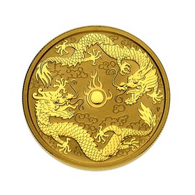 Moneda Australia 100 Dollars Año Doble Dragón Oro 2020 1 oz