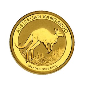 Moneda Australia 25 Dollars Canguro Oro 2017 1/4 oz