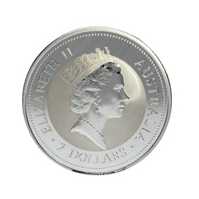 Moneda Australia 2 Dollars Kookaburra Plata 1996 2 oz