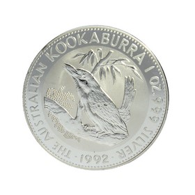 Moneda Australia 1 Dollars Kookaburra Plata 1992 1 oz