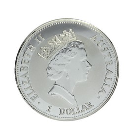 Moneda Australia 1 Dollars Kookaburra Plata 1992 1 oz