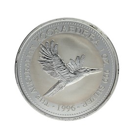Moneda Australia 1 Dollars Kookaburra Plata 1996 1 oz