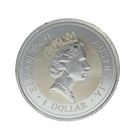 Moneda Australia 1 Dollars Kookaburra Plata 1996 1 oz