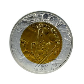 Moneda Austria 25 Euros Jahr der Astonomie Plata y Niobio 2009 15,50 g