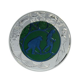 Moneda Austria 25 Euros Evolution Plata y Niobio 2014 15,50 g